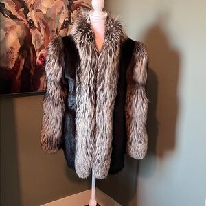 Women's‎ Mink and Fox  Fur Coat